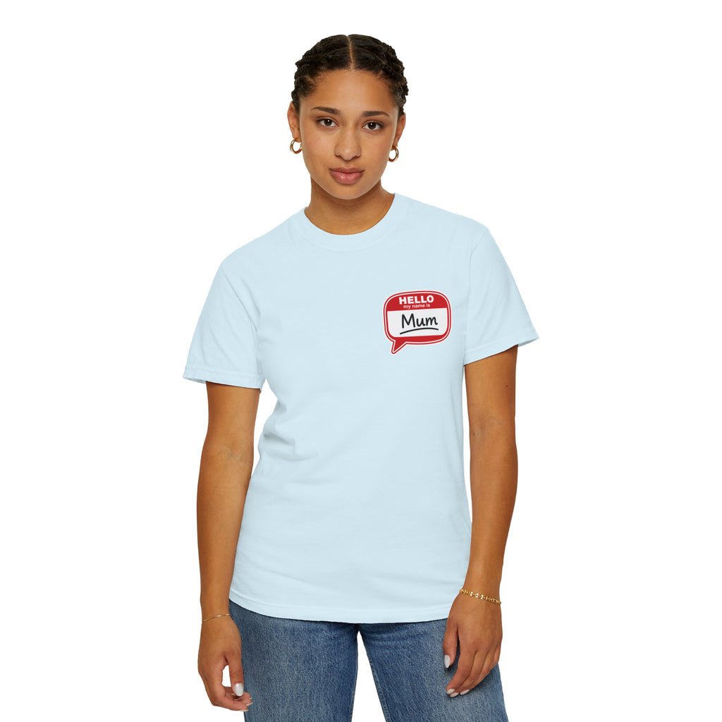 Hello Mum Speech Bubble T-Shirt — Cute Retro Mom Graphic Tee