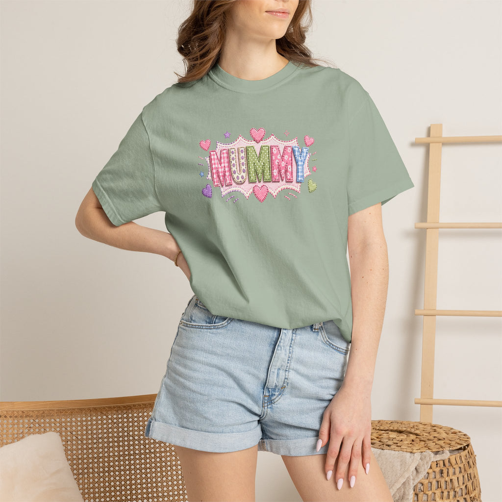 Mummy Heart Graphic T-Shirt — Cute Pastel ‘MUMMY’ Design, Mother’s Day Gift