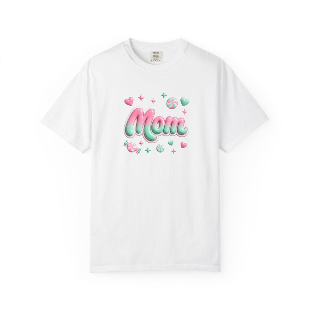 Mom Pastel Candy Script T-Shirt