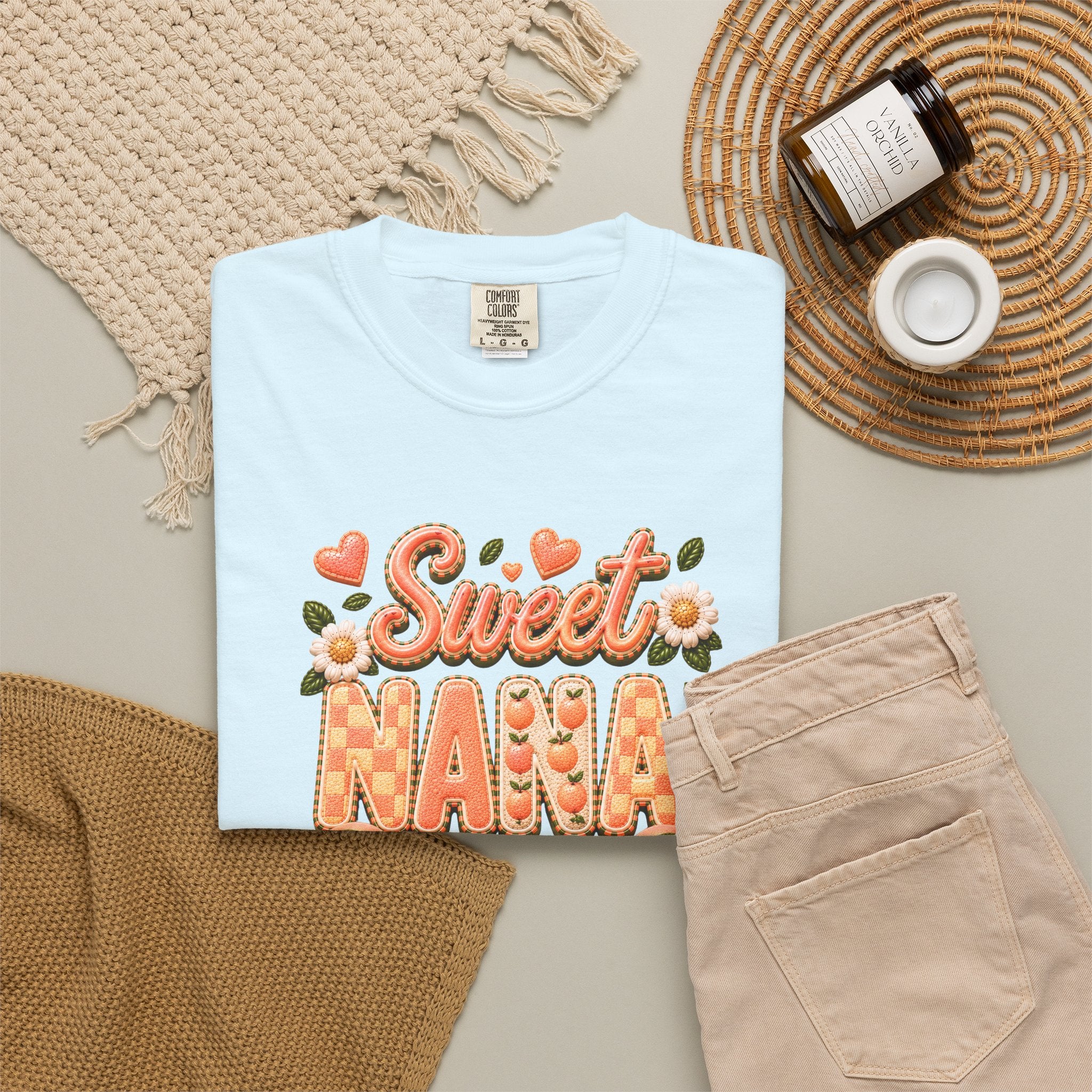 Sweet NANA Peach Tee