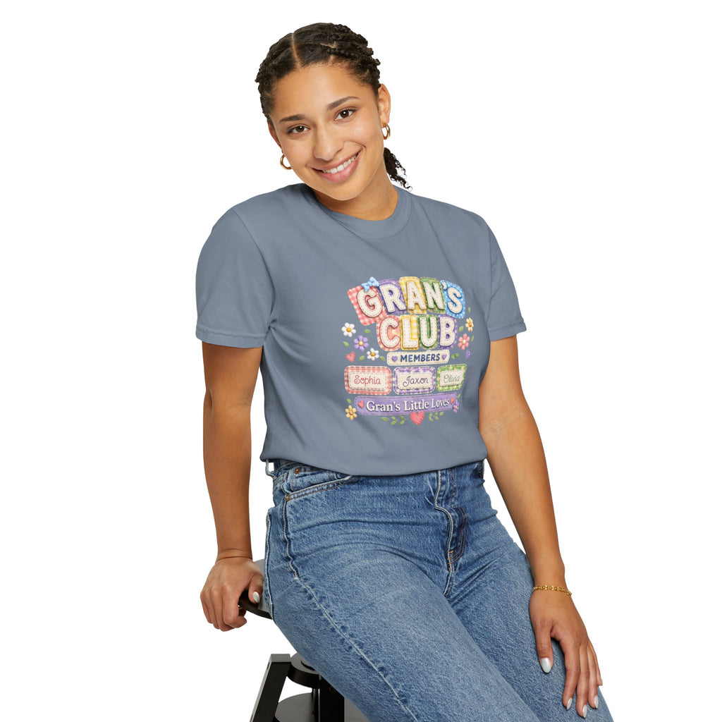 Grans Club T-Shirt – Personalized ‘Grans Club’ Family Names Tee