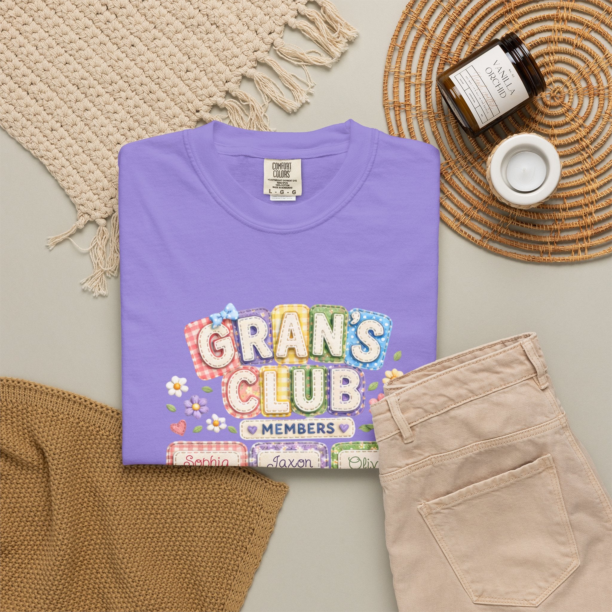 Grans Club T-Shirt – Personalized ‘Grans Club’ Family Names Tee