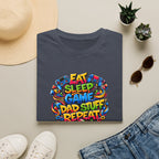 “Eat Sleep Game Dad Stuff Repeat” T-Shirt