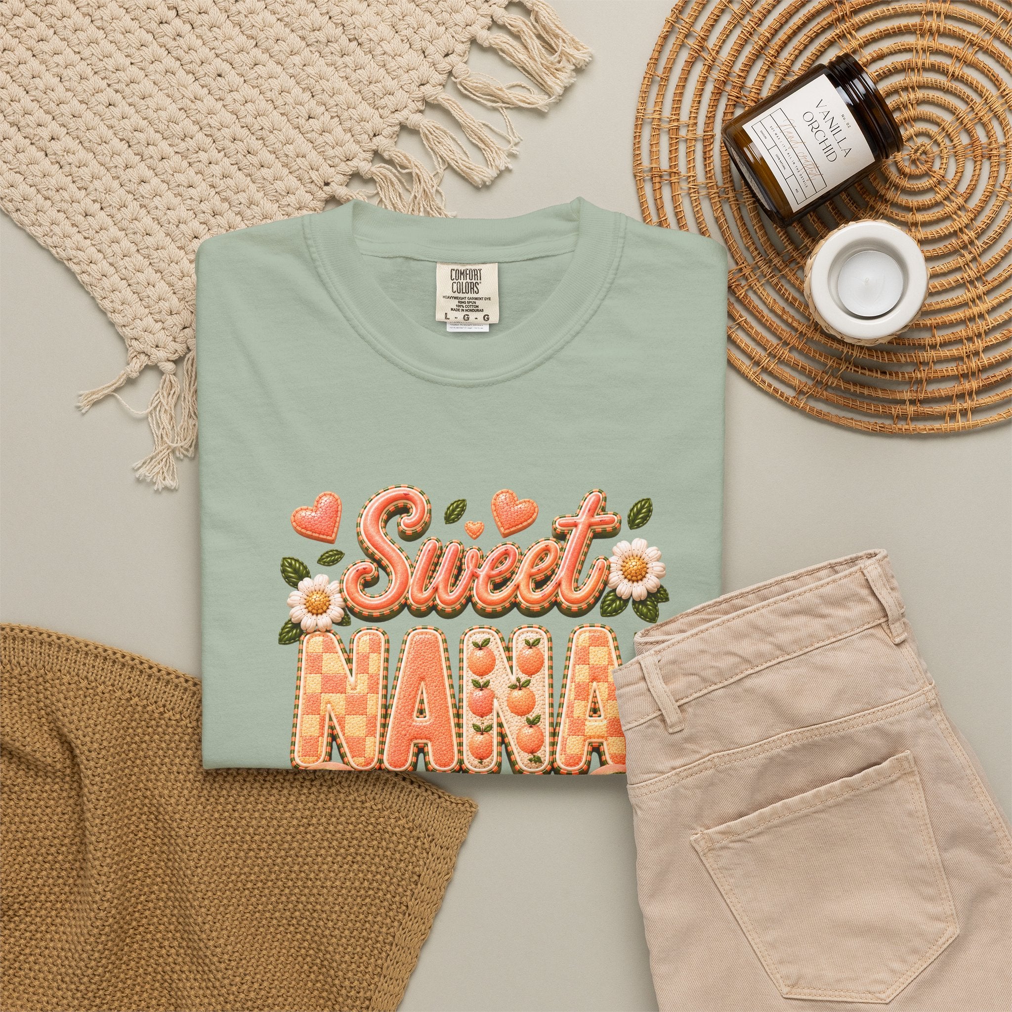 Sweet NANA Peach Tee