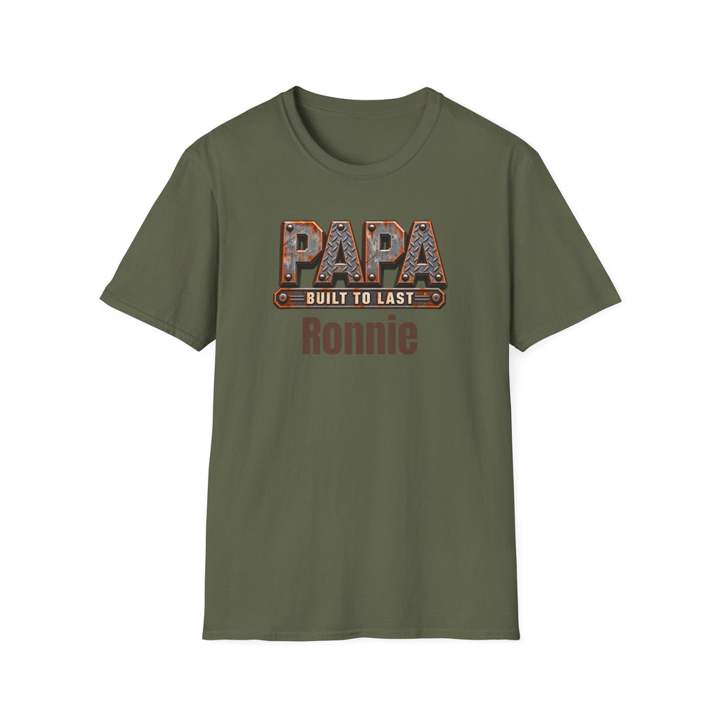 Papa "Built to Last" T-Shirt — Personalise