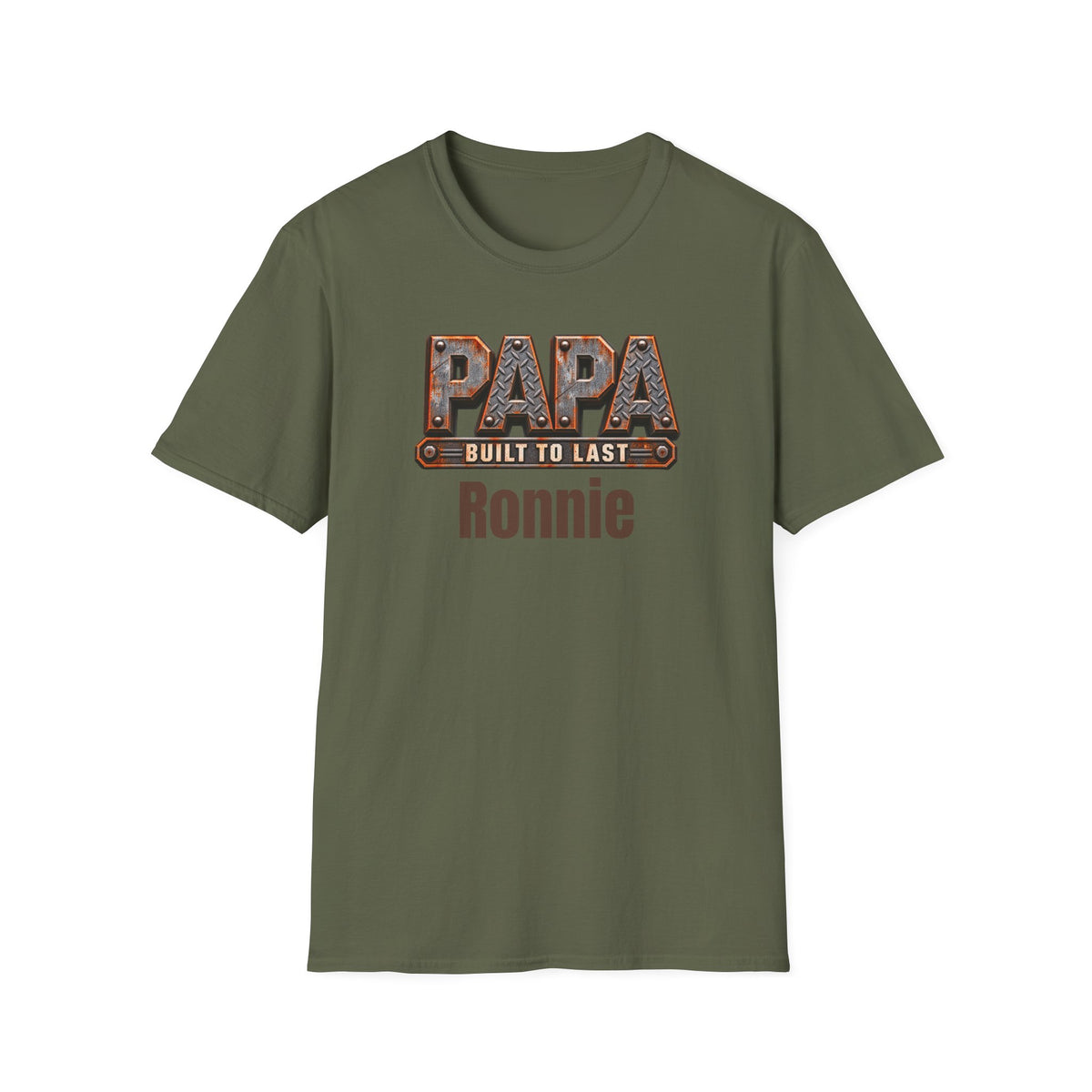 Papa "Built to Last" T-Shirt — Personalise