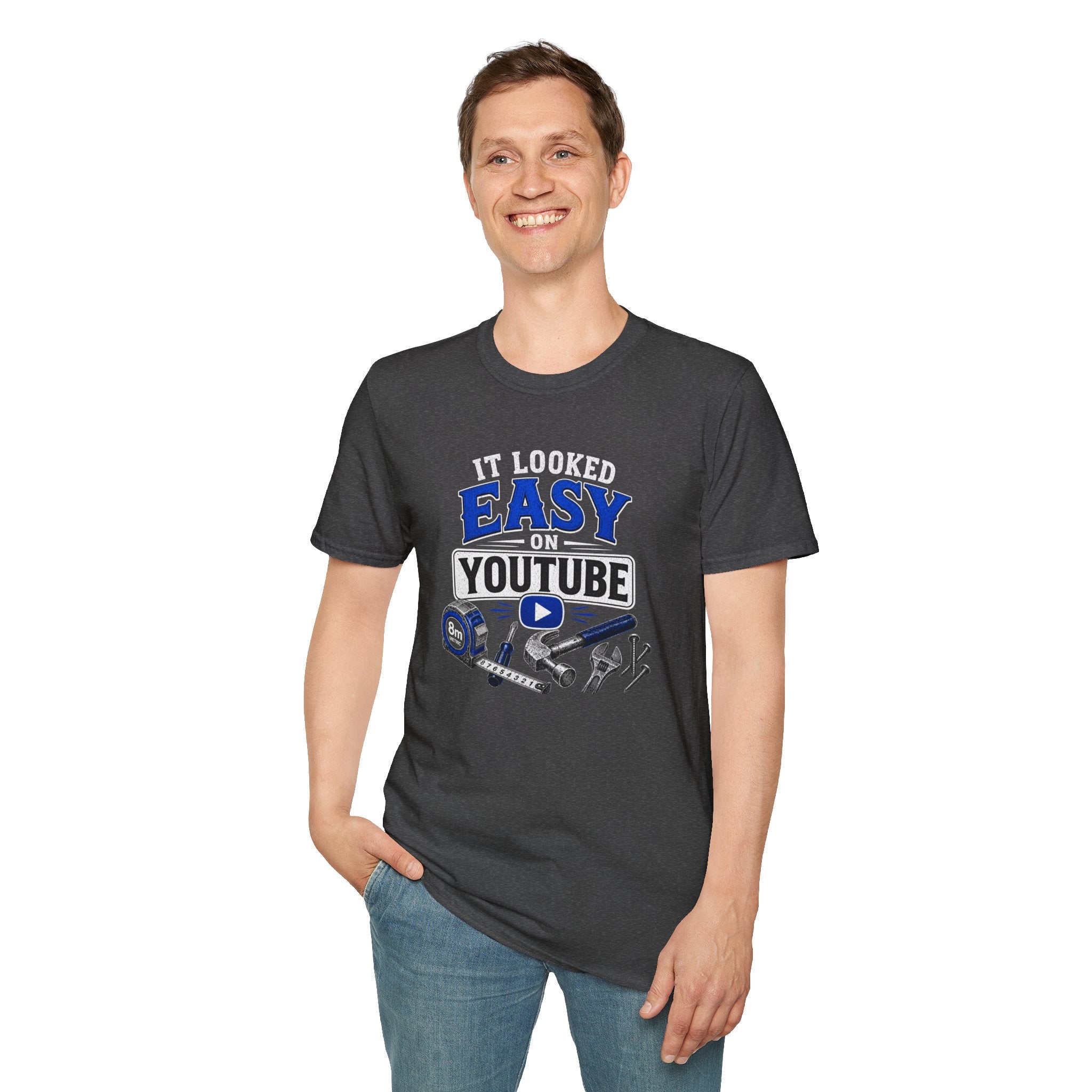 It Looked Easy on YouTube T-Shirt — Funny DIY & Mechanic Gift
