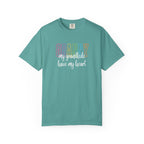 Grandma T-Shirt - "Grandma my grandkids have my heart" Soft Pastel Gift for Mothers & Grandparents