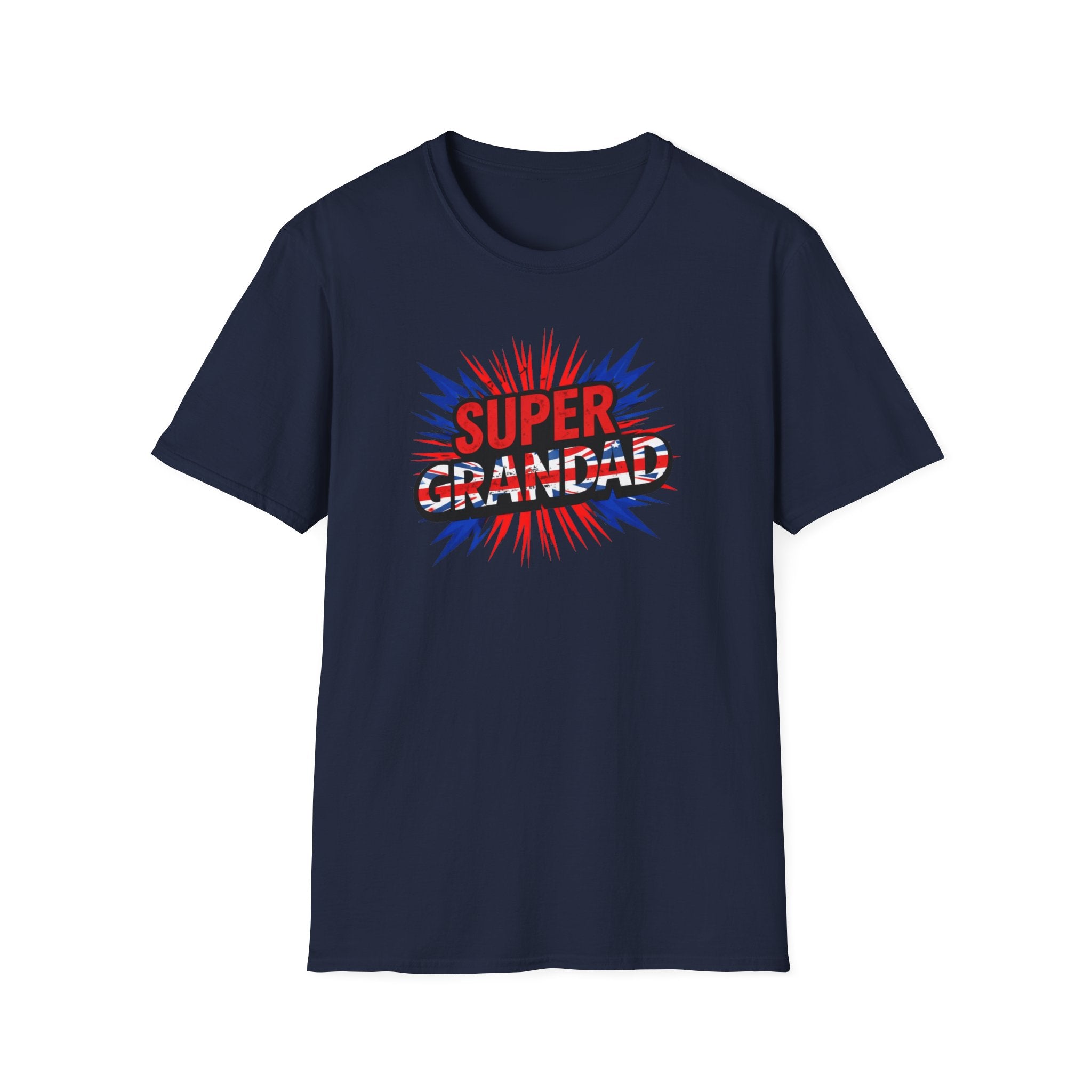 Super Grandad Union Jack/England themed Comic-Style T-Shirt