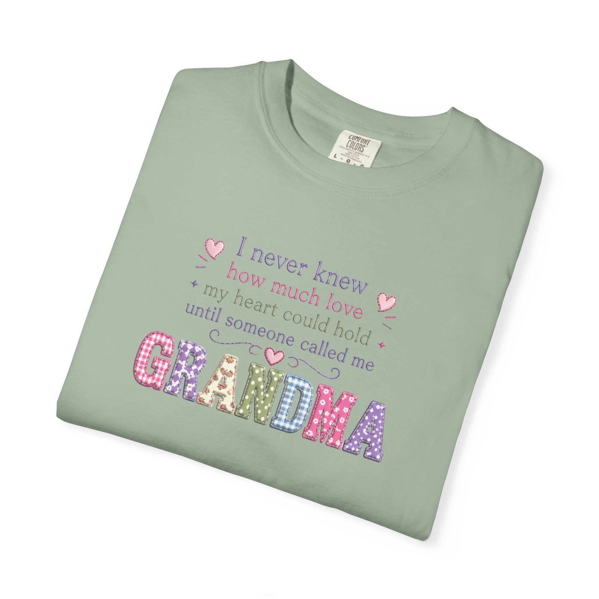 Grandma Floral Lettering T‑Shirt – "I Never Knew How Much Love" Mother's Day Gift