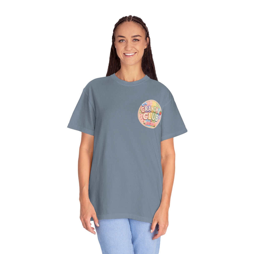 Grandma Club T-Shirt — Retro Floral Graphic