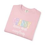 Granny Kisses Mend Everything T-Shirt — Pastel Grandma Gift
