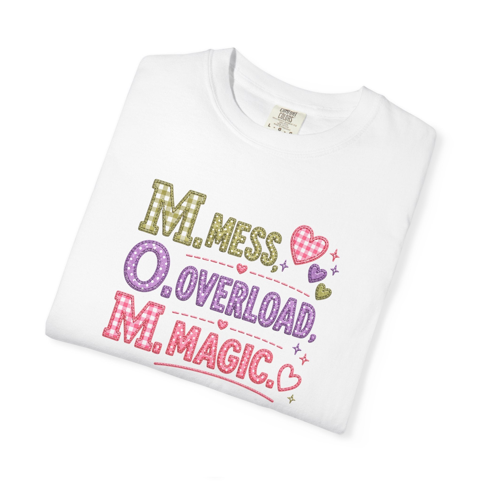 M.O.M. Graphic Tee — "Mess Overload Magic" Cute Mom Shirt