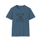 Papa Warning T-Shirt – ‘Spoils Grandkids’ Funny Grandpa Gift Tee