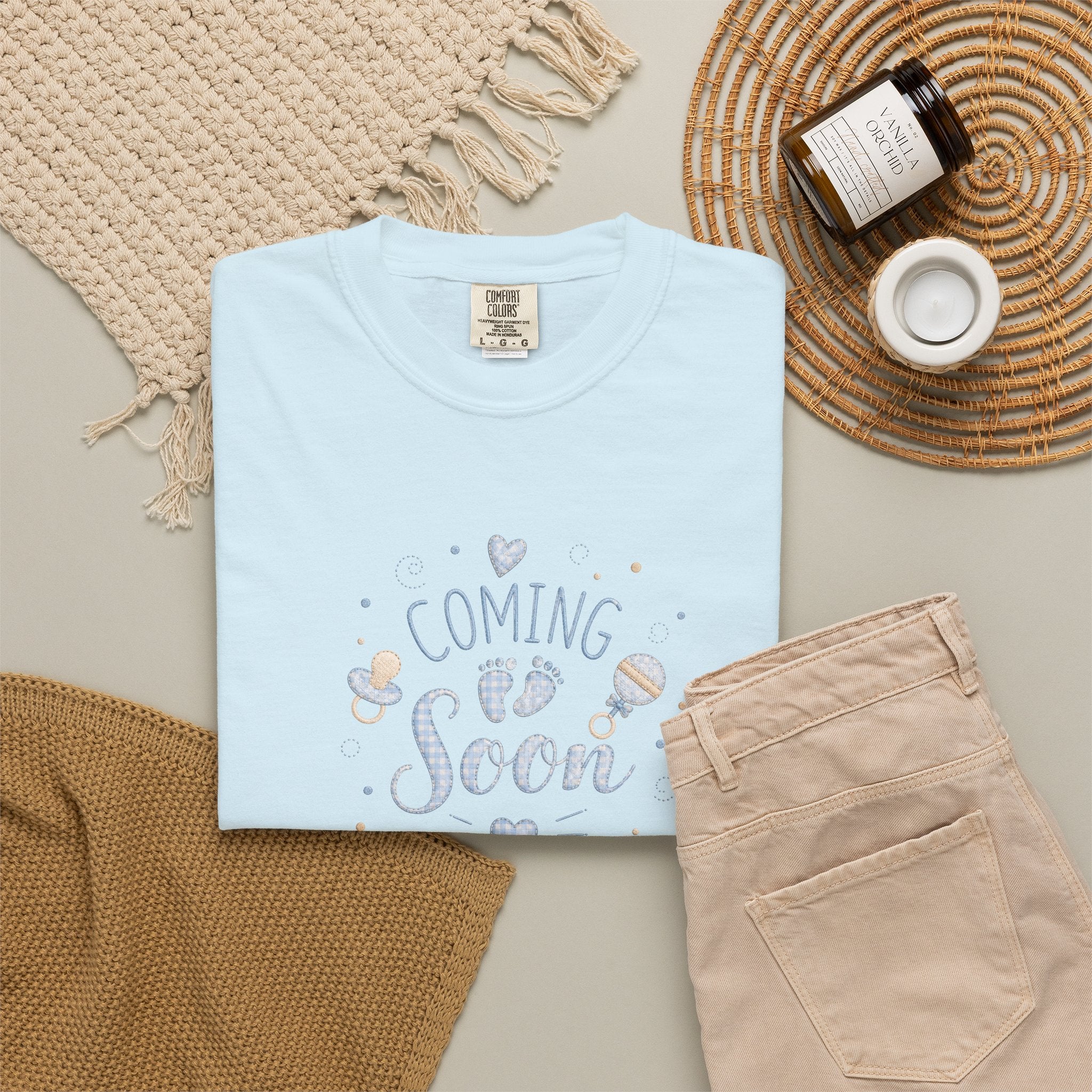 Coming Soon Baby T-Shirt — Gender Reveal Pregnancy Announcement Tee