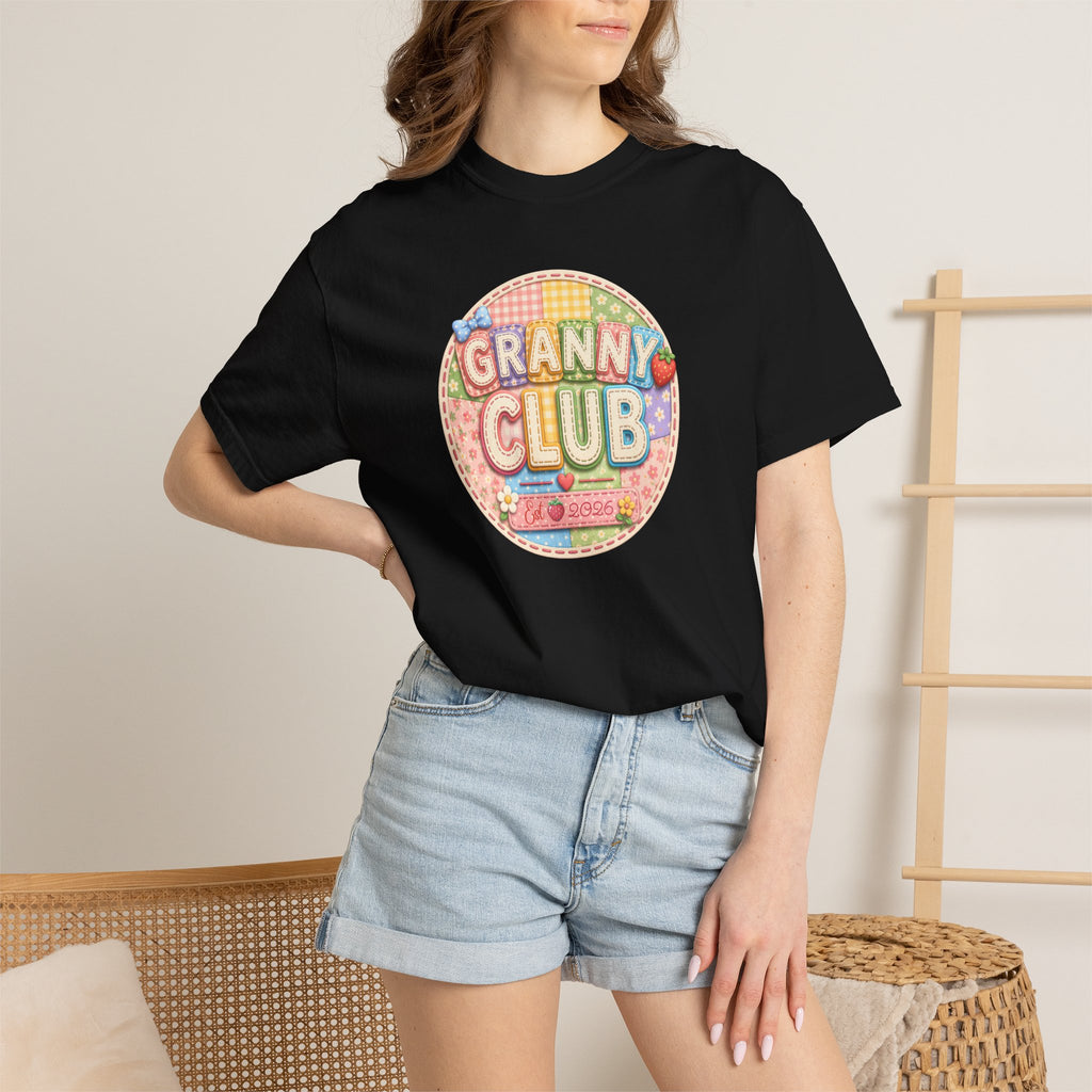 Granny Club Graphic T-Shirt — Retro Candy Patch Design
