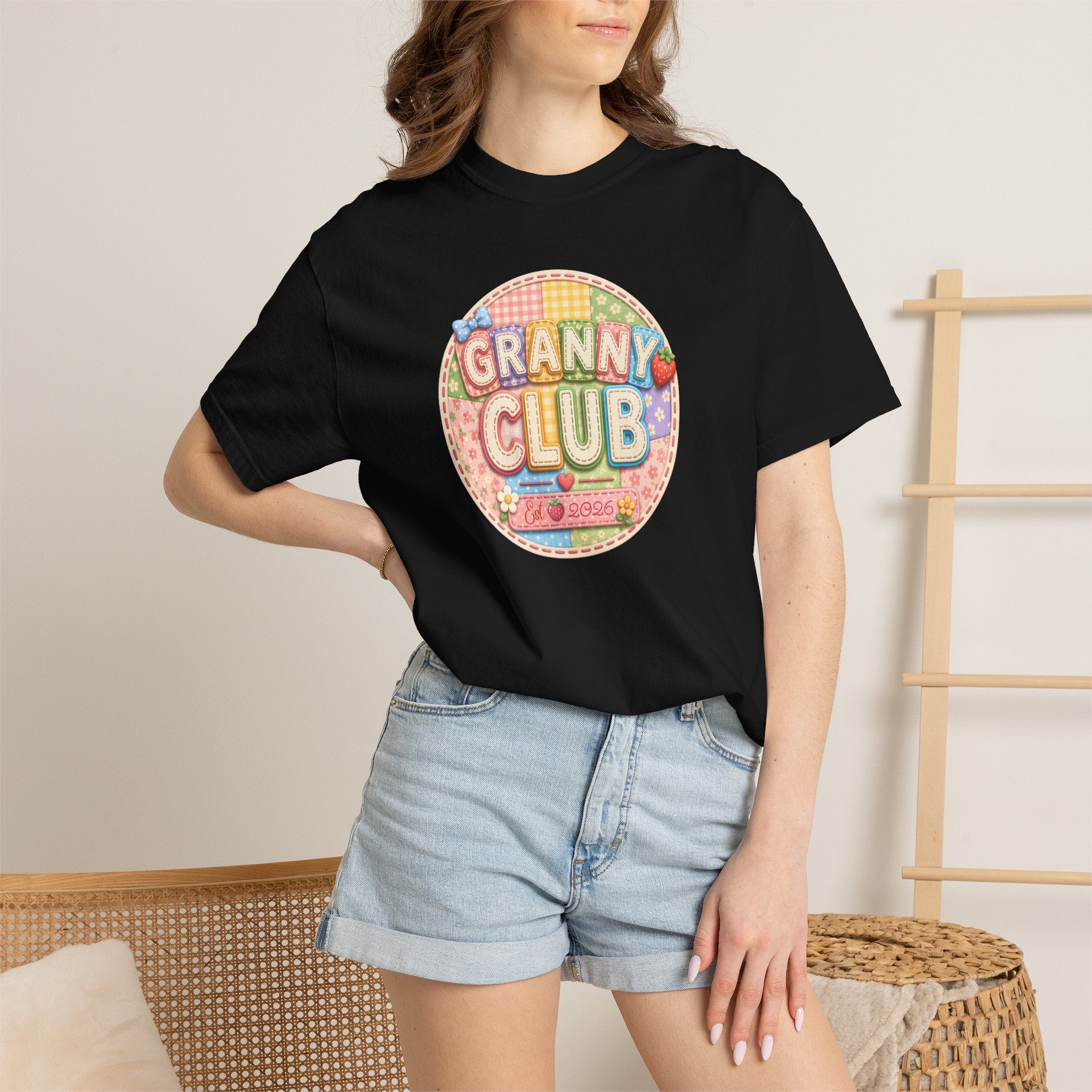 Granny Club Graphic T-Shirt — Retro Candy Patch Design