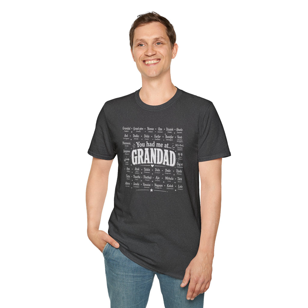 Grandad Word Cloud T-Shirt — "You had me at... GRANDAD" Father’s Day Gift