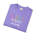 Grandma T-Shirt — "Grandma the Heart of Our Family" Pastel Comfort Tee