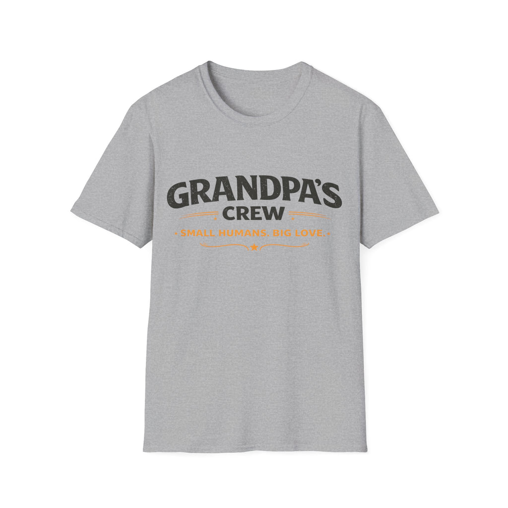 Grandpa's Crew T-Shirt — "Small Humans, Big Love" Grandpa Gift