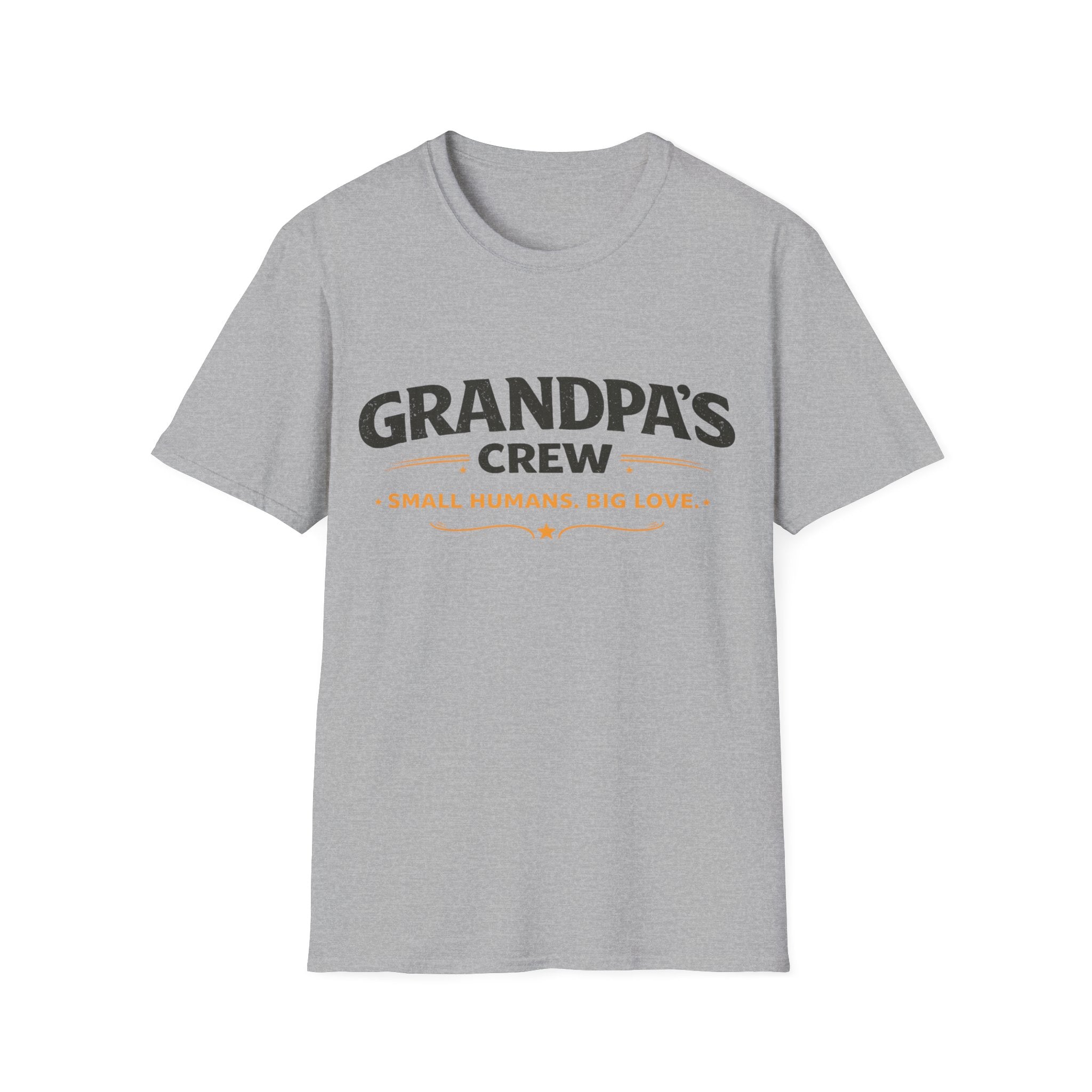 Grandpa's Crew T-Shirt — "Small Humans, Big Love" Grandpa Gift