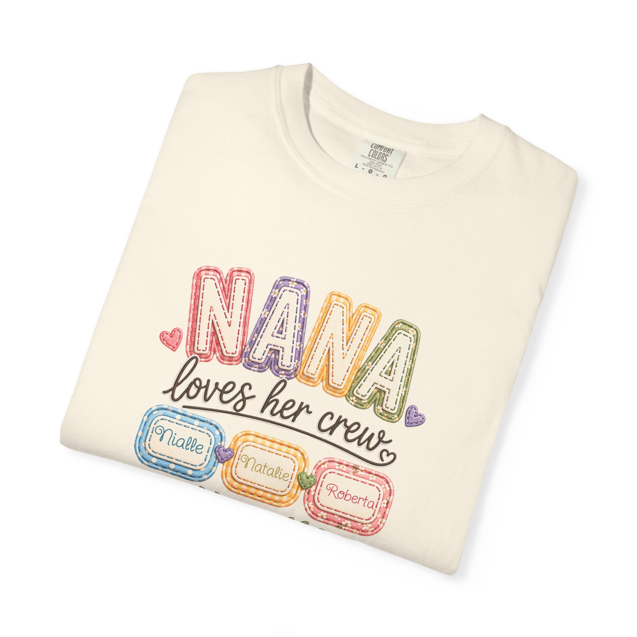 T-Shirt — “Nana Loves Her Crew” Colorful Grandma Family tee