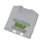 Grandpa’s Golf Buddies T-Shirt — Personalized Names on Golf Balls