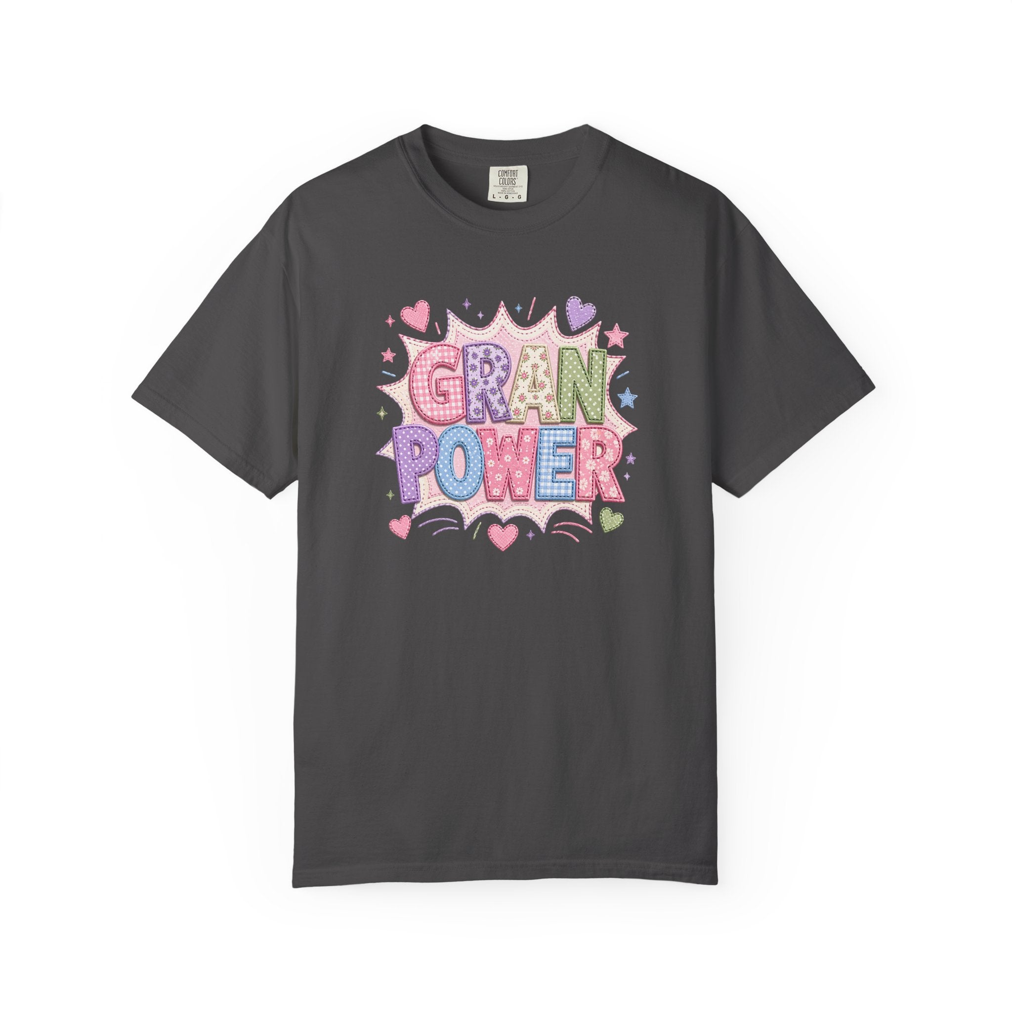 Gran Power T-Shirt — Cute Pastel 'Gran Power' Graphic Tee for Grandparents, Mother's Day Gift