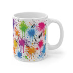 Dad Rainbow Splatter Mug — Personalised