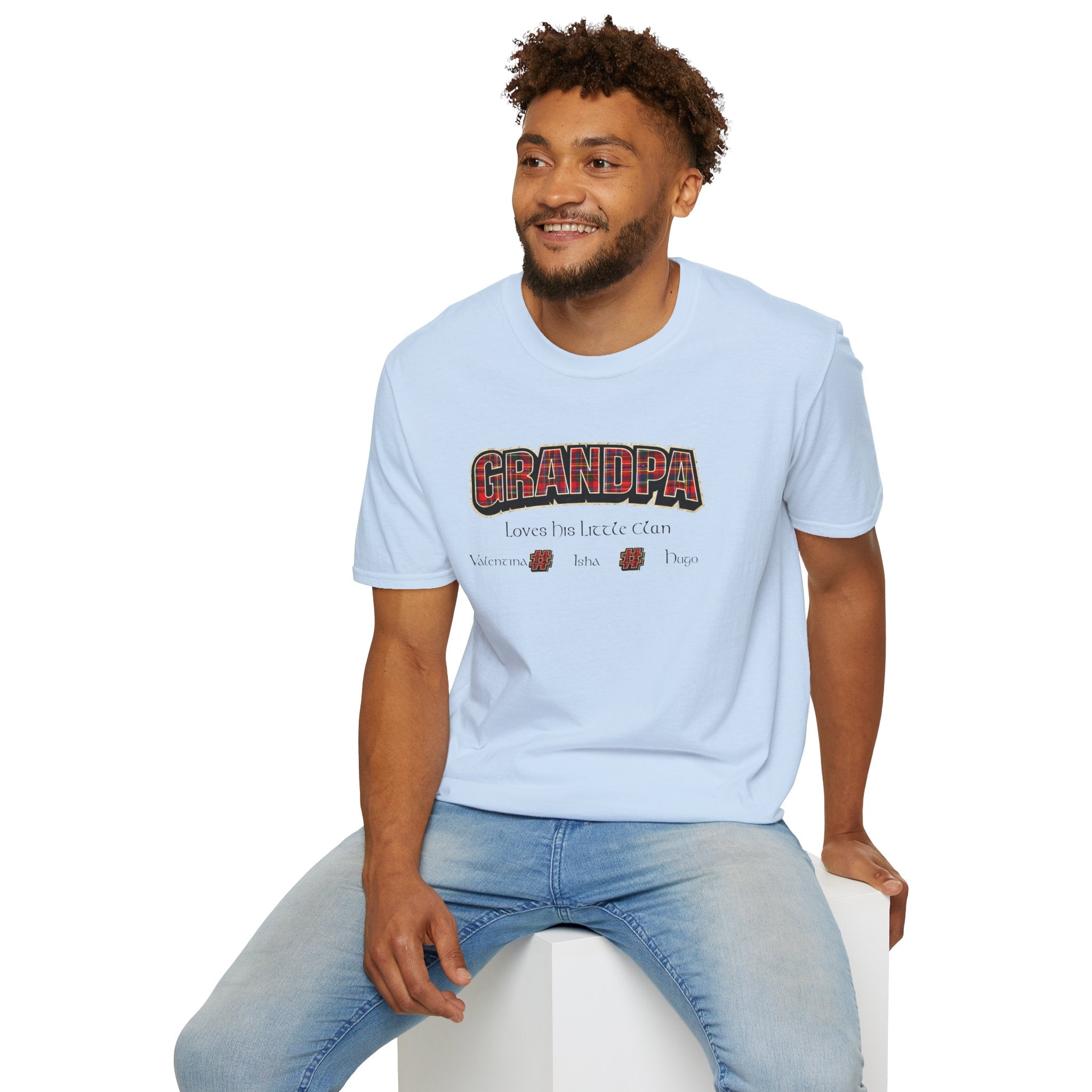 Grandpa Loves His Little Clan T-Shirt — Funny Father's Day Gift for Beer-Loving Grandpa