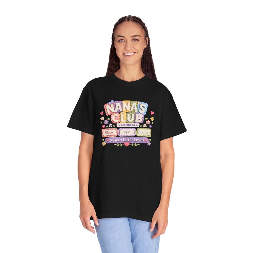 Nana's Club T-Shirt — 'Nana's Little Loves' Cute Floral Grandma Tee