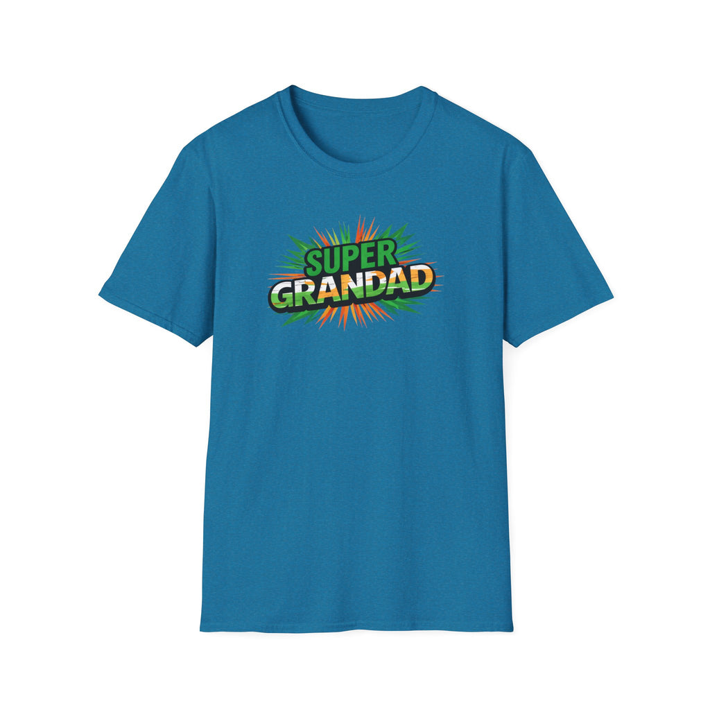 Super Grandad Ireland Flag/Irish themed T-Shirt — Retro Comic Style Gift for Grandpa (Father's Day, Birthday)