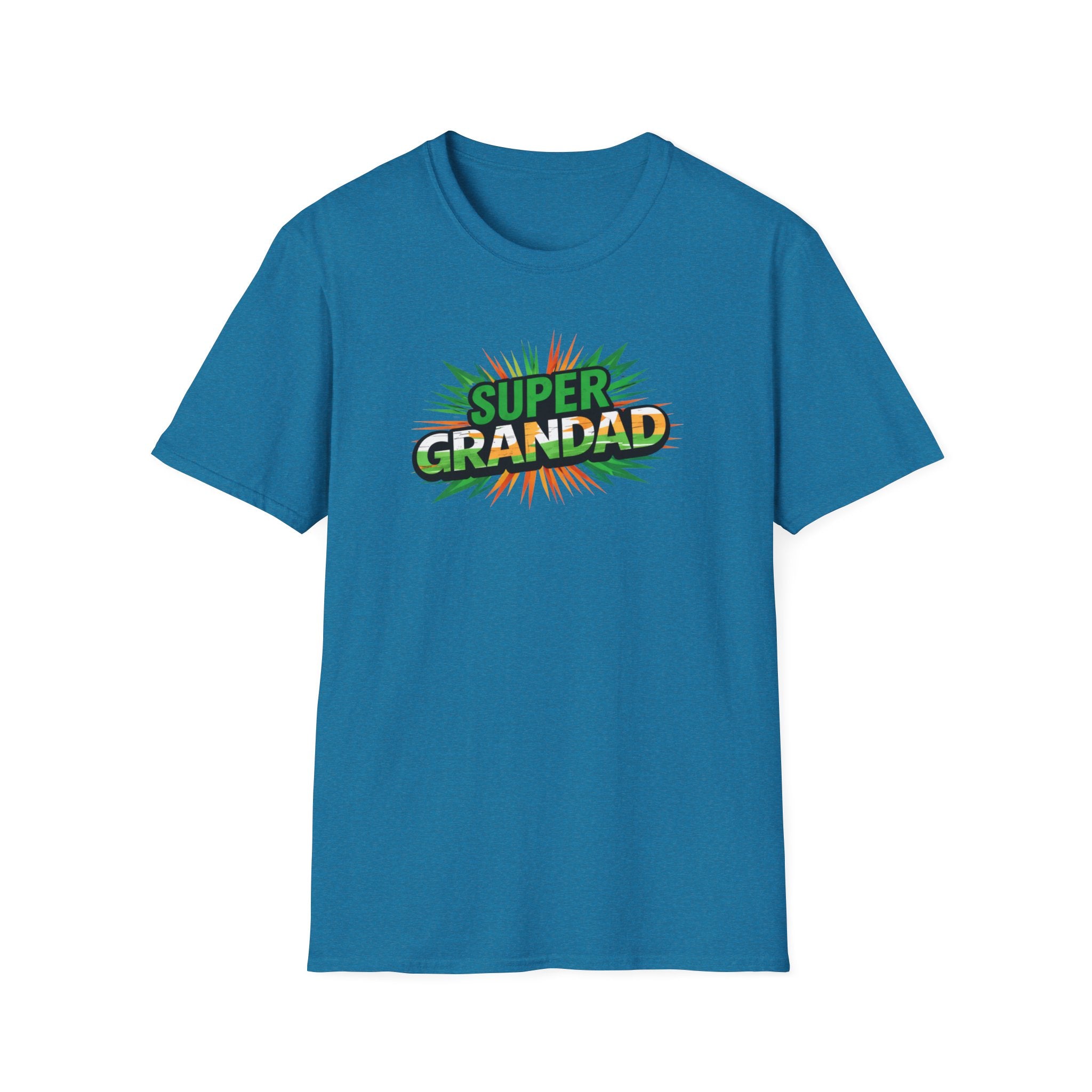 Super Grandad Ireland Flag/Irish themed T-Shirt — Retro Comic Style Gift for Grandpa (Father's Day, Birthday)
