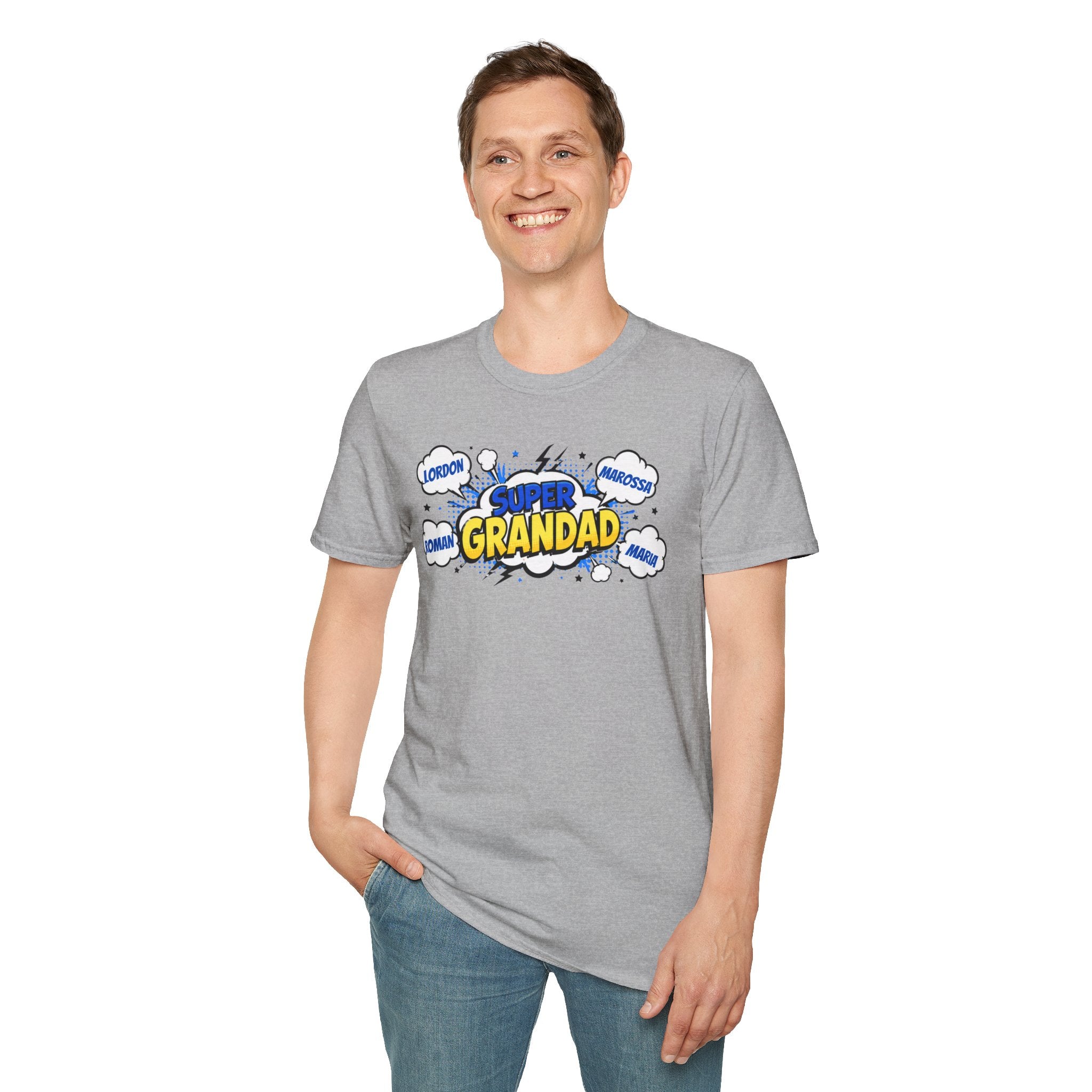 Super Grandad Comic-Style T-Shirt