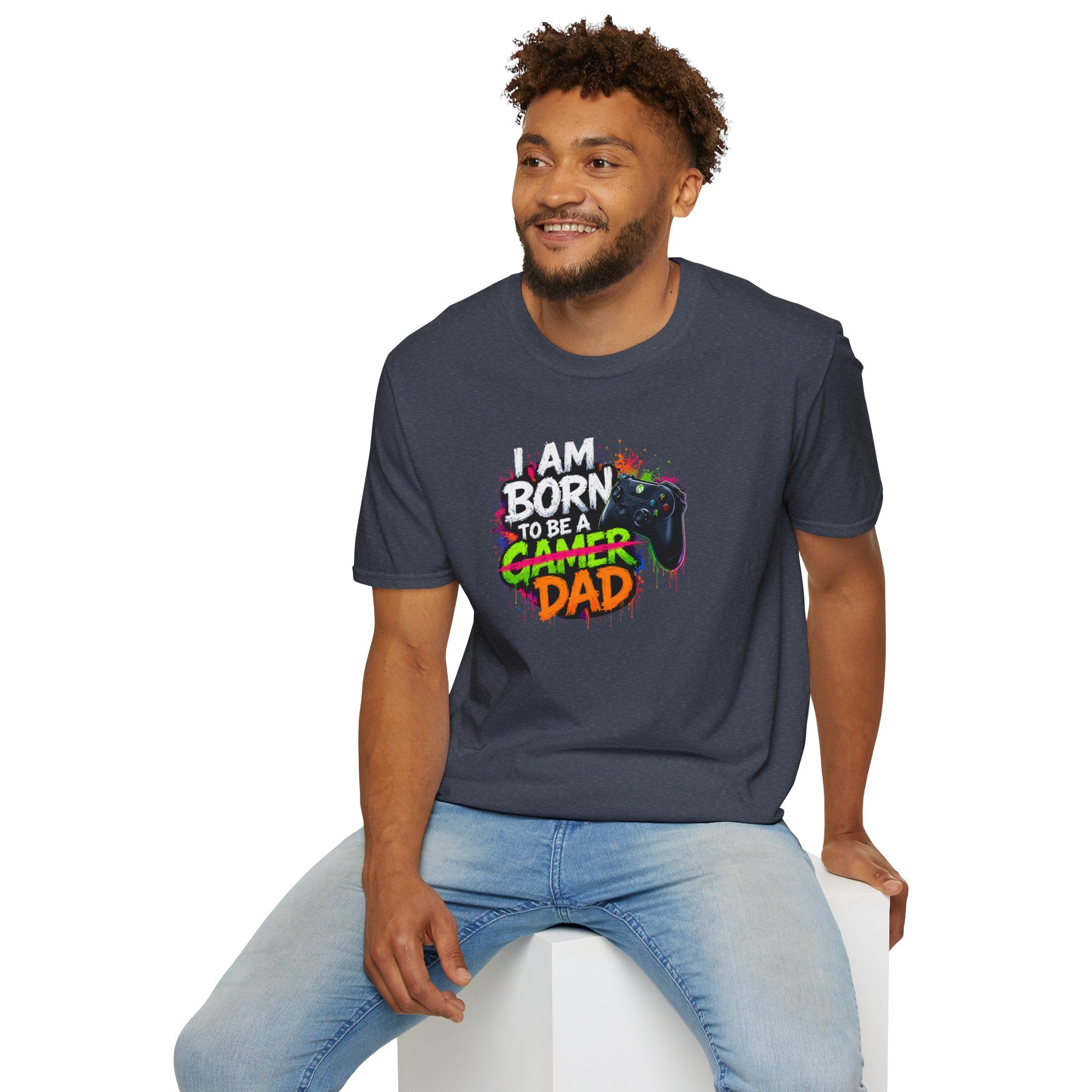 "I Am Born To Be A Gamer Dad" T‑Shirt
