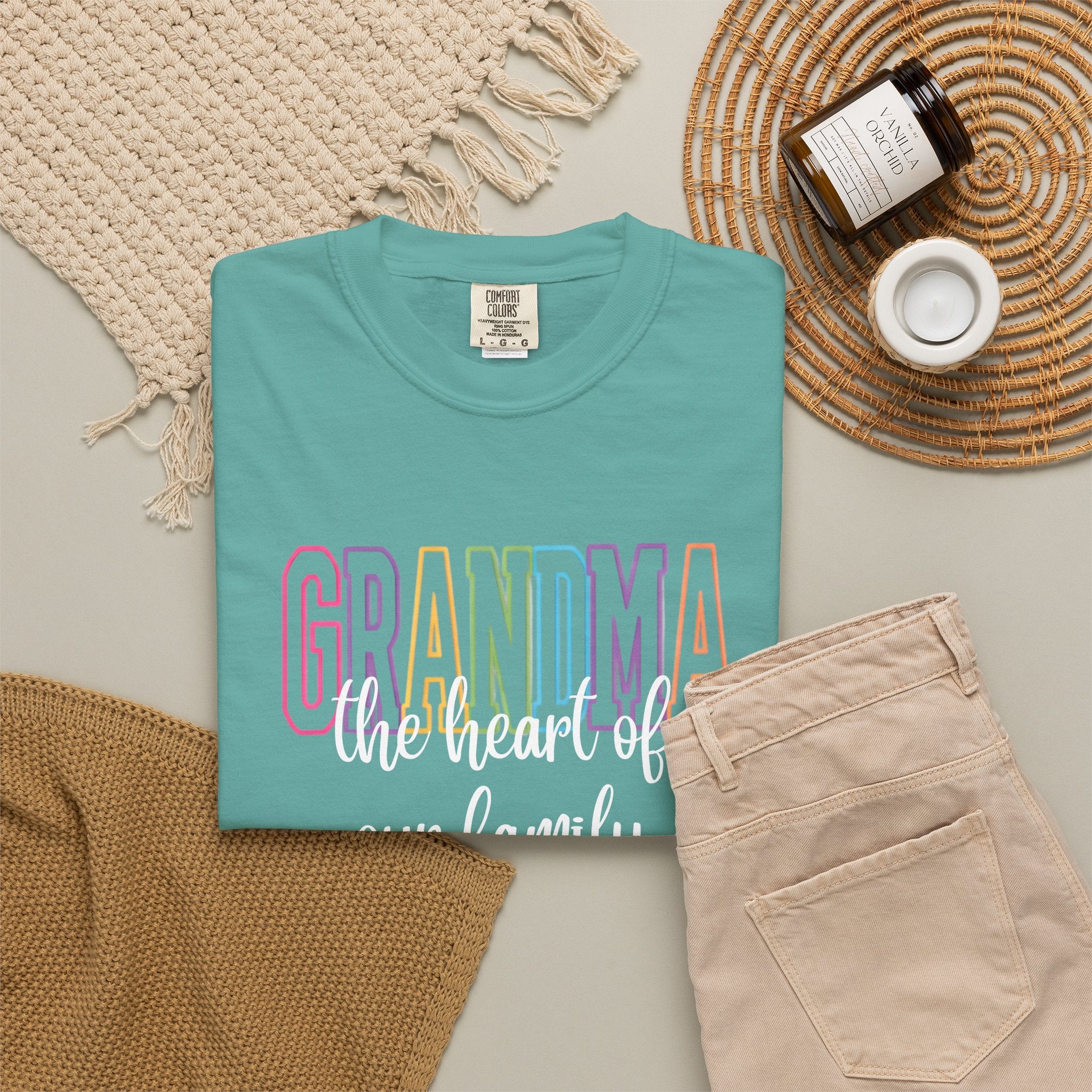 Grandma 'the heart of our family' T-Shirt