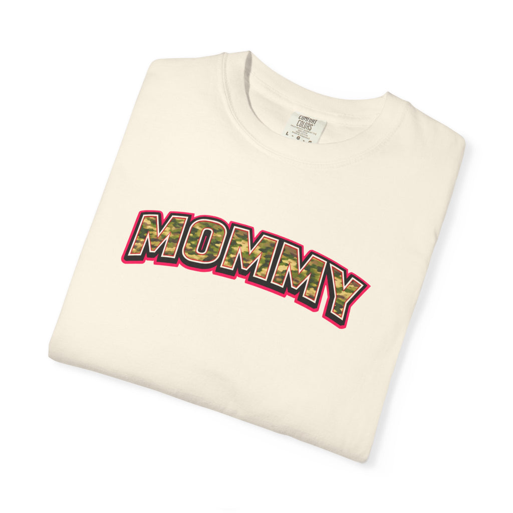 Mommy Camo Graphic T-Shirt — Retro Lettering Mother's Day Tee