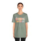 Grandma Floral Retro Tee — "Grandma" Names Design (Aileen • Wendy • Peyton)