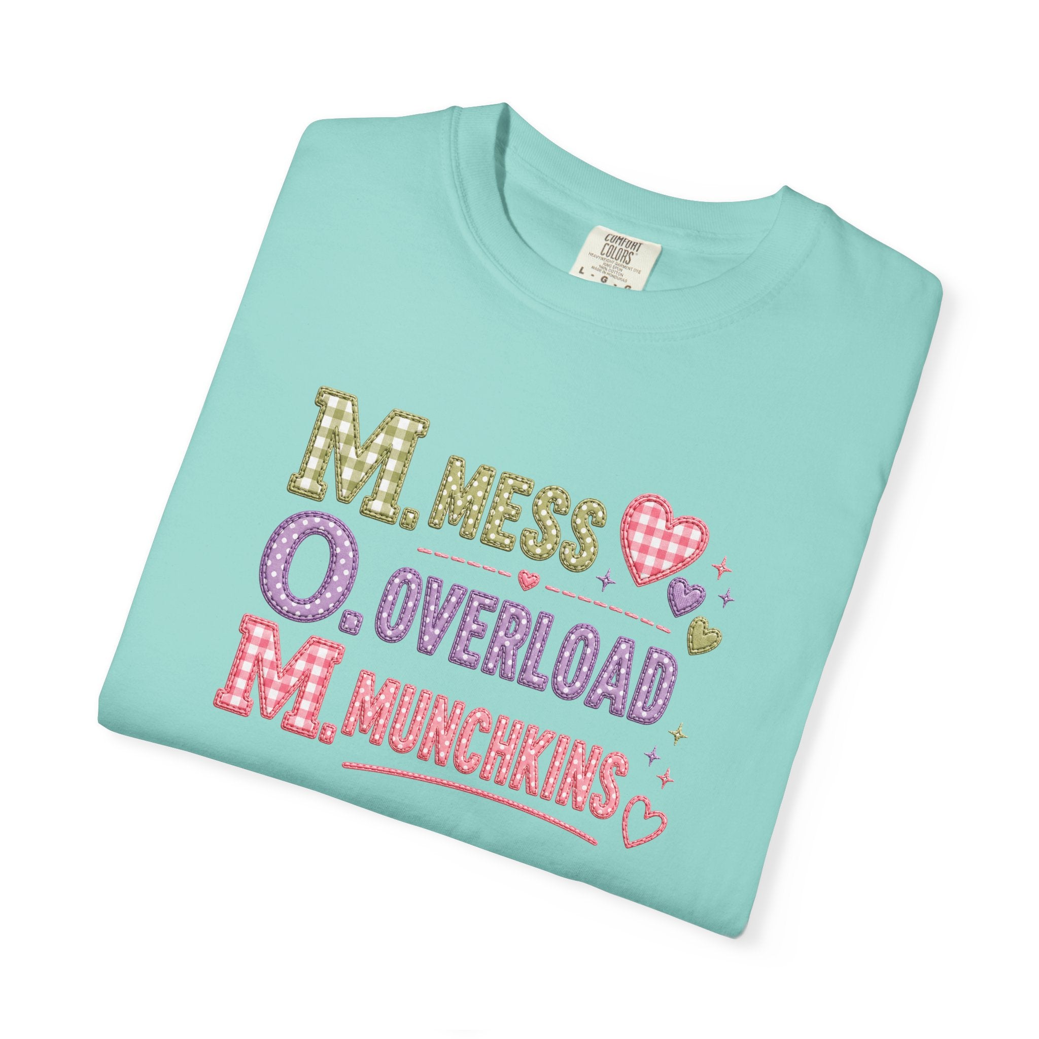 M.O.M. Graphic T-Shirt — "Mess Overload Munchkins" Cute Mom Tee