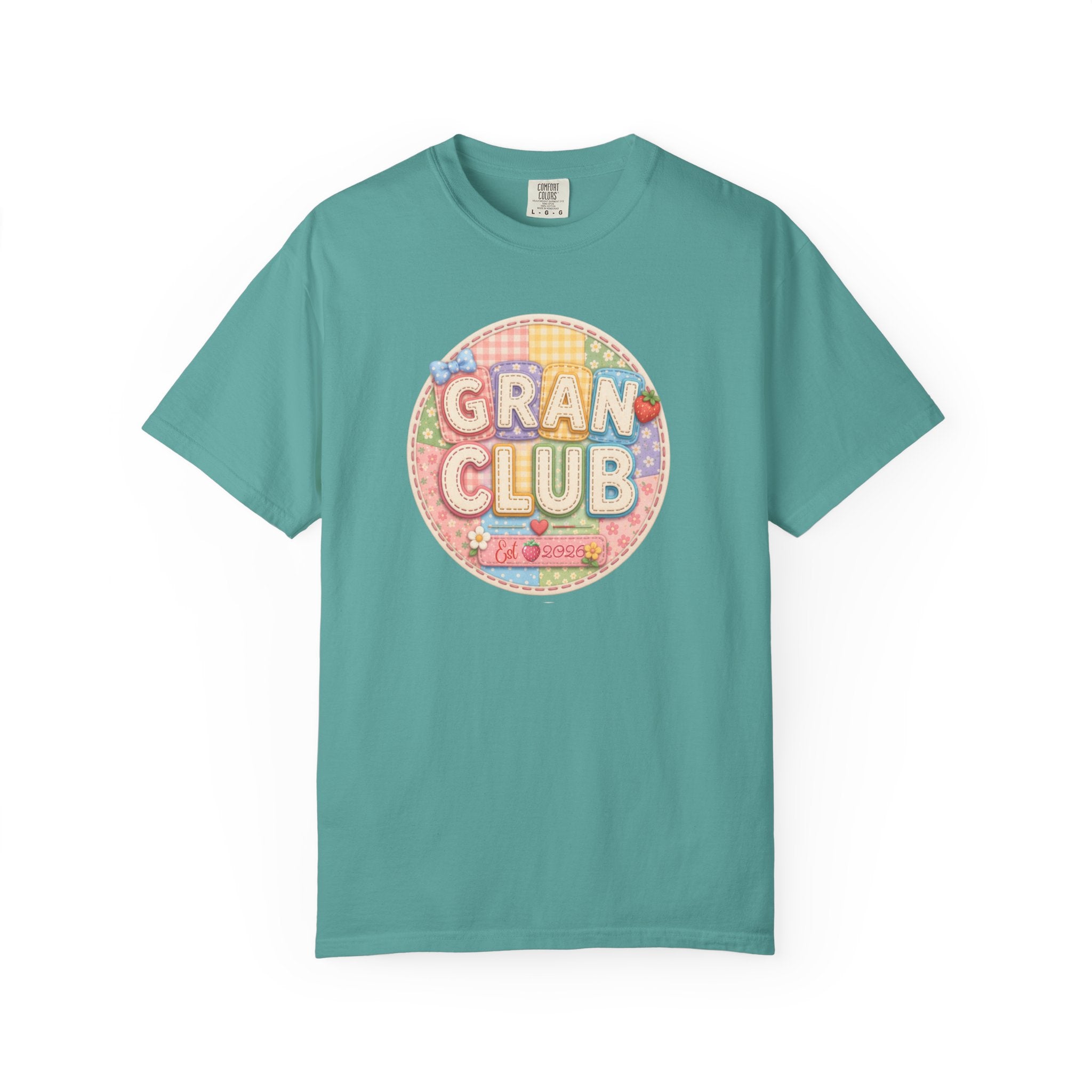 Gran Club Graphic T-Shirt — Retro Pastel Circle Design