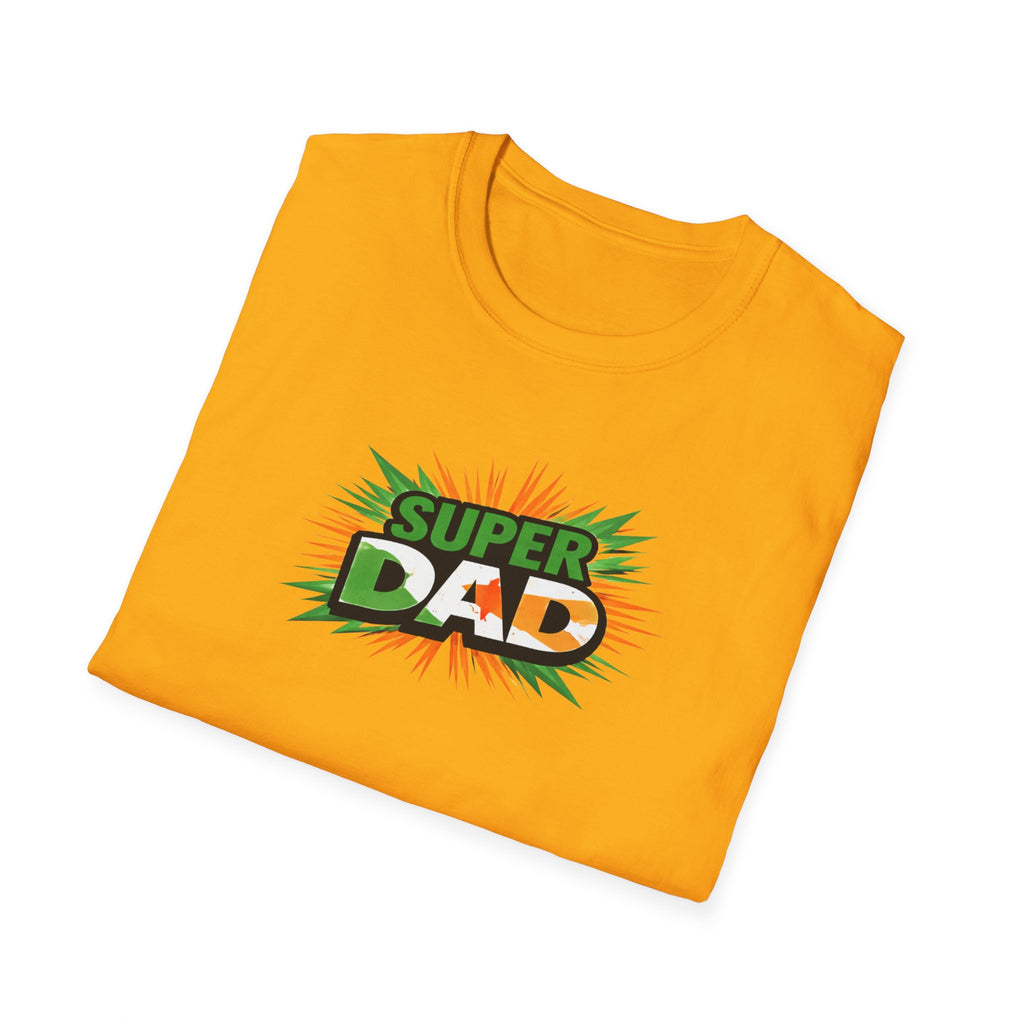Super Dad T-Shirt — Ireland Flag themed Retro Comic Father’s Day Tee