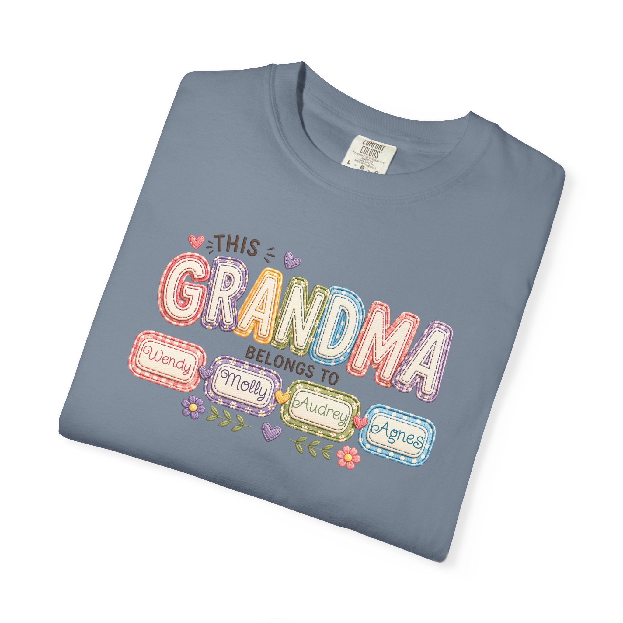 Grandma Belongs To Cute Pastel Family Names T-Shirt
