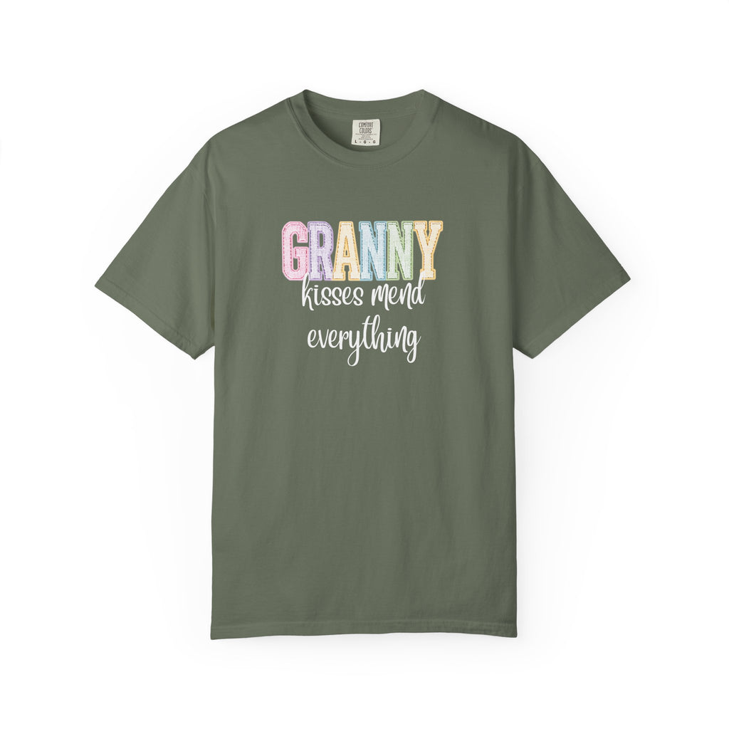 Granny Kisses Mend Everything T-Shirt — Pastel Grandma Gift
