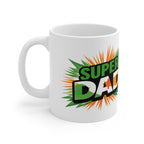Super Dad Ireland Flag themed Ceramic Coffee Mug — 11oz & 15oz Father's Day Gift