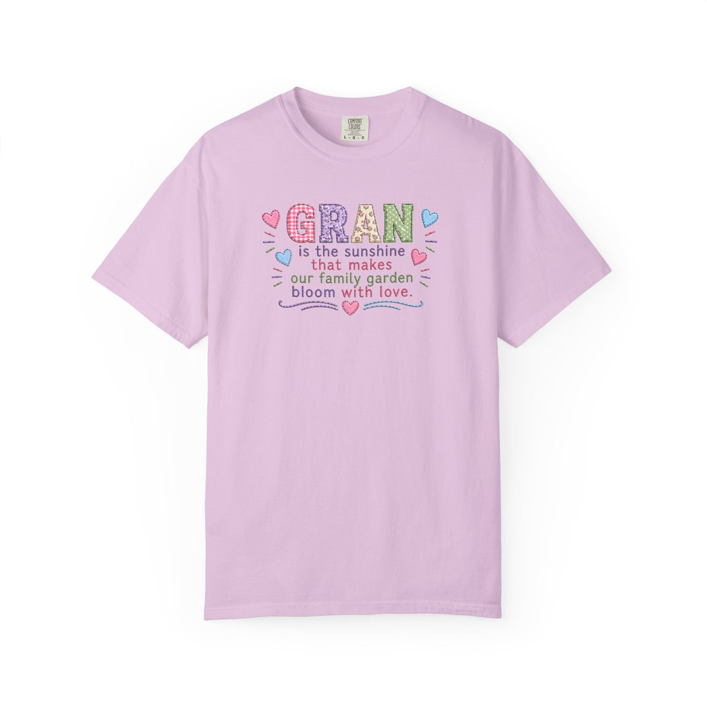 Grandma Floral T-Shirt — "GRAN is the sunshine that makes our family garden bloom with love"
