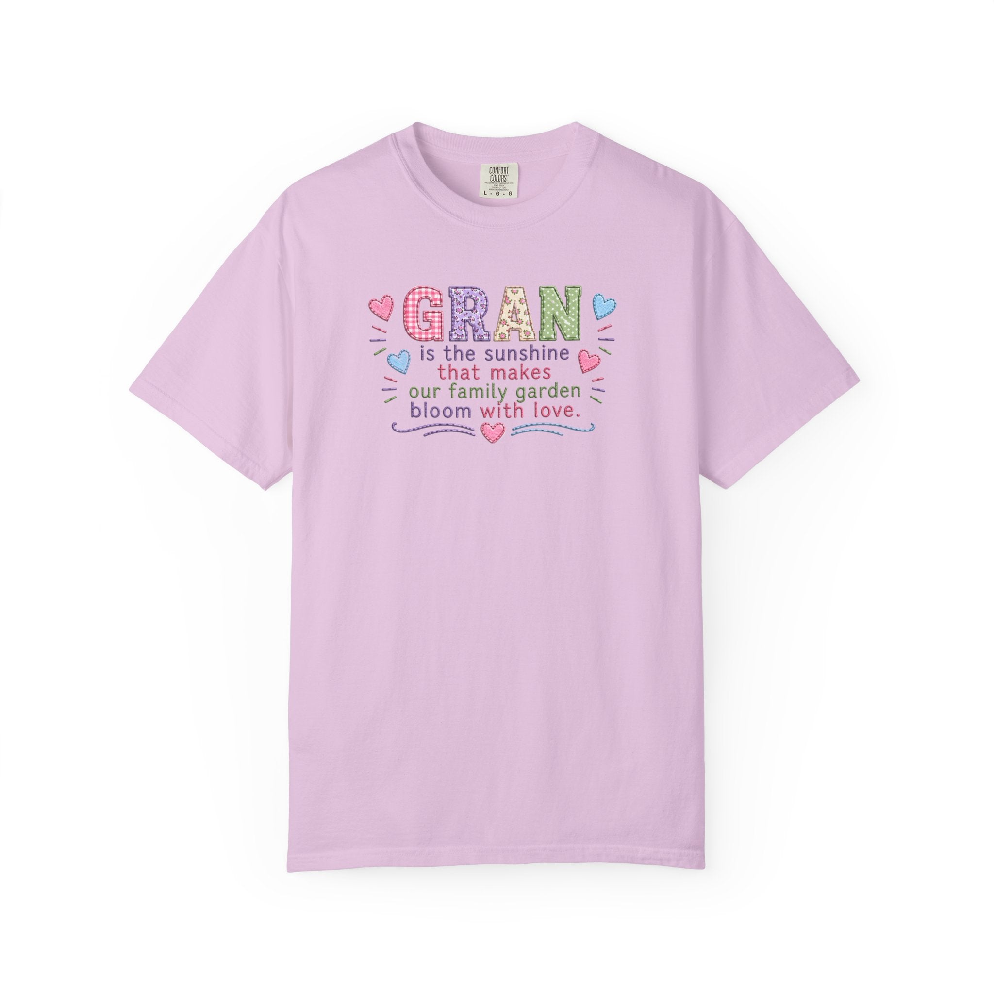 Grandma Floral T-Shirt — "GRAN is the sunshine that makes our family garden bloom with love"