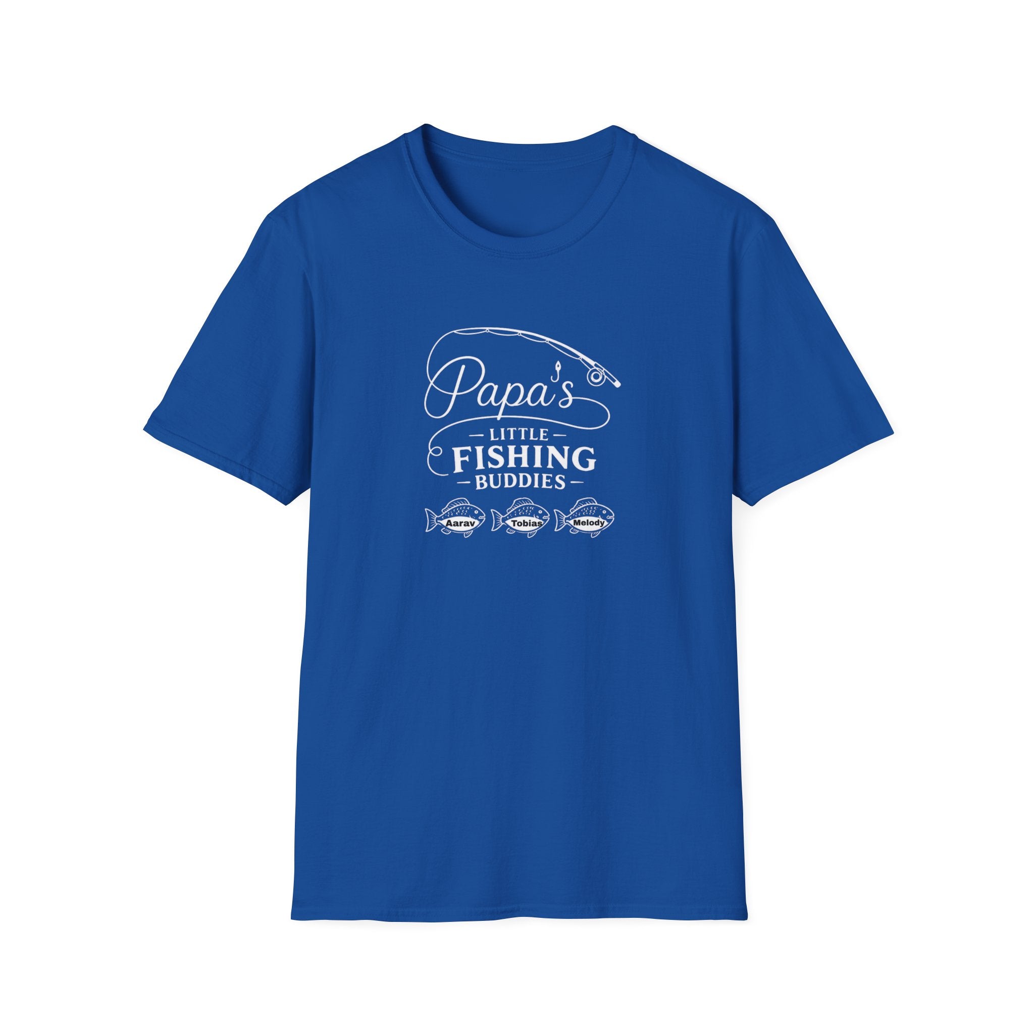 Papa's Little Fishing Buddies T-Shirt — Fathers Day Fishing Tee