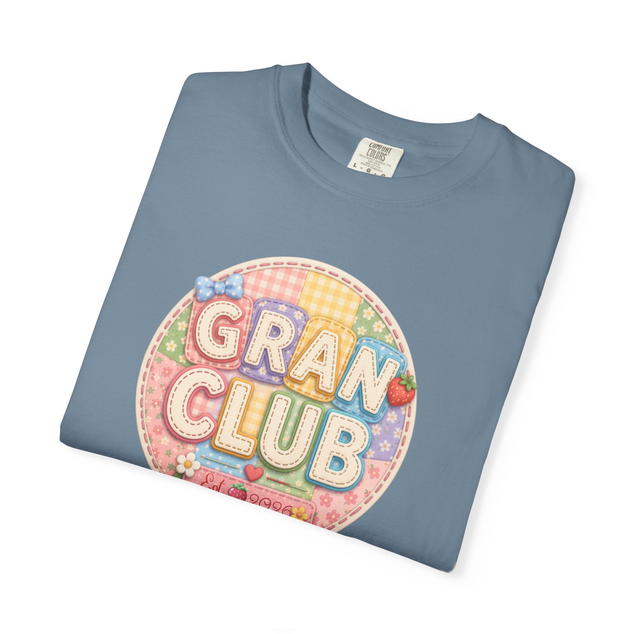 Gran Club Graphic T-Shirt — Retro Pastel Circle Design