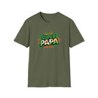 Super Papa Ireland Flag/Irish themed T-Shirt – Comic-Style Father’s Day Tee