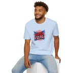 T-Shirt — "Super Papa" Union Jack/England themed Retro Comic Dad Shirt (Father's Day Gift)